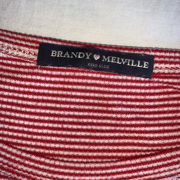 Brandy Melville Striped Tee - Picture 3 of 4